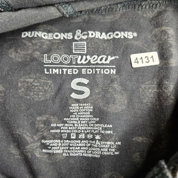 Dungeons & Dragon by Lootwear Hoodie Small Gray - Picture 5 of 11